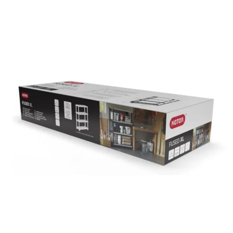 Estante KETER Fused 3 níveis 122,1x45,7x105,8cm preto