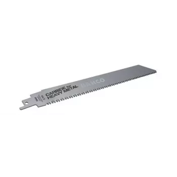 Lâmina de serra sabre Bahco 7405021 com dentes de metal duro para metal pesado, 225 mm, 8 ZPI, 1 unid.