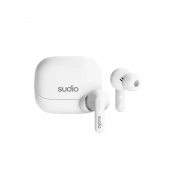 Auscultadores intra-auriculares Sudio C8, ANC, Bluetooth 5.4, branco