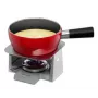 Conjunto de fondue de queijo Trisa Swiss Cross Stone 2,5L, 6 garfos, panela de grés com rechaud e queimador (7579.75)
