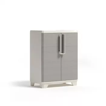 Armário de base KETER Linear madeira 68x39x90cm bege-claro/cinzento-claro