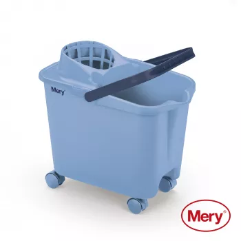 Balde MERY 14L com rodas de encaixe azul