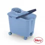 Balde MERY 14L com rodas de encaixe azul