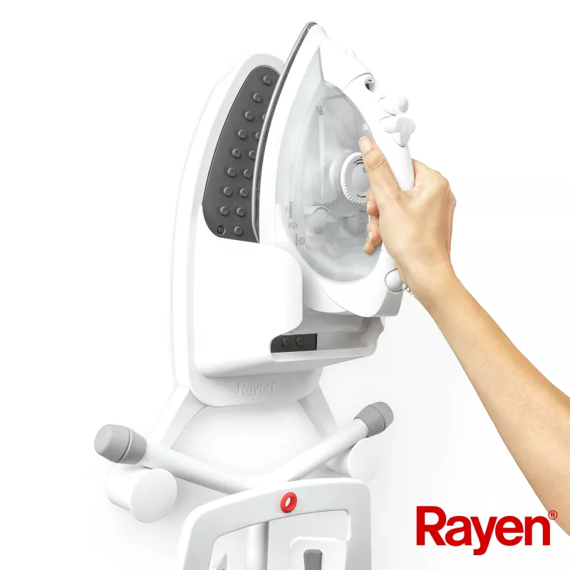 Suporte para tábua de passar e ferro de engomar RAYEN com silicone