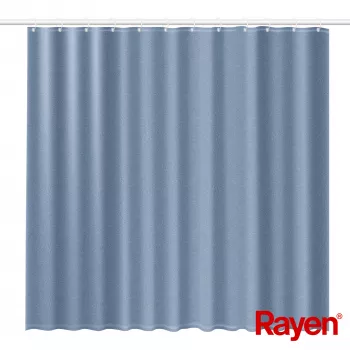 Cortinado de duche RAYEN 180x200cm azul, poliéster
