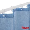 Cortinado de duche RAYEN 180x200cm azul, poliéster