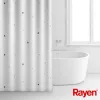 Cortinado de duche RAYEN 180x200cm branco, poliéster