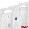 Cortinado de duche RAYEN 180x200cm branco, poliéster