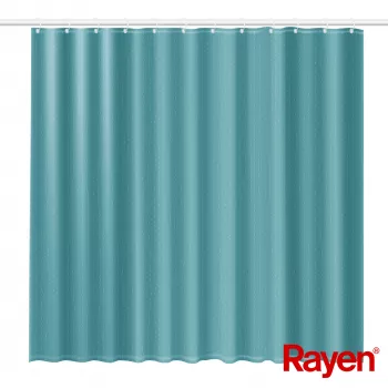 Cortinado de duche RAYEN 180x200cm azul-claro, poliéster