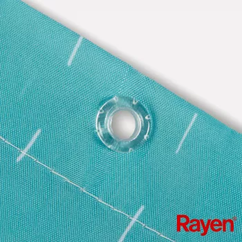 Cortinado de duche RAYEN 180x200cm azul-claro, poliéster