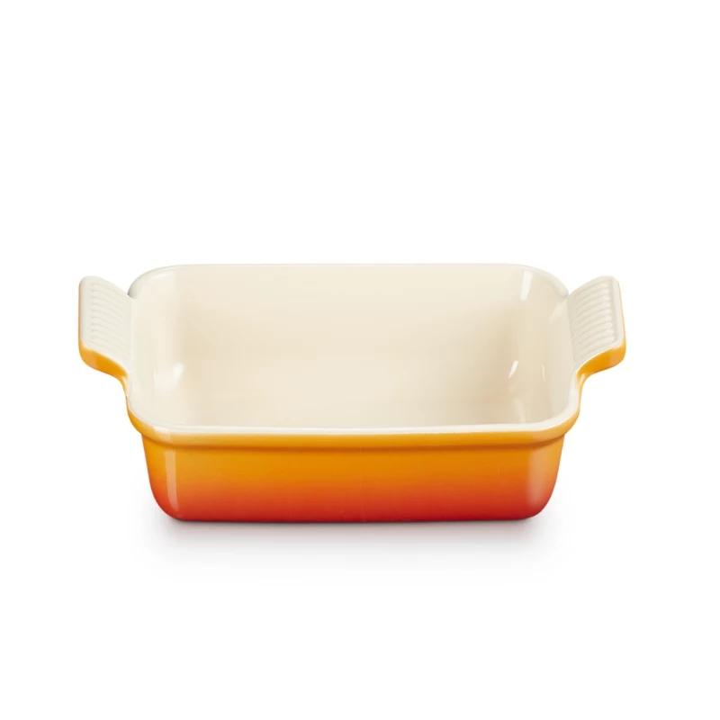 Assadeira retangular LE CREUSET Heritage grés 19x14cm / 1,1L laranja