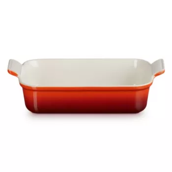 Assadeira retangular LE CREUSET Heritage grés 26x19cm / 2,4L vermelho