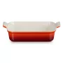 Assadeira retangular LE CREUSET Heritage grés 26x19cm / 2,4L vermelho