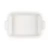 Assadeira retangular Le Creuset Heritage grés 26x19cm / 2,4L branco