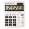 REBELL RE-SDC410 BX calculadora de secretária compacta, LCD de 10 dígitos, alimentação dupla (solar e pilha), preto