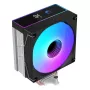 Rampage Octagon B70 refrigerador a ar para CPU, 120 mm ARGB, visor de temperatura, preto