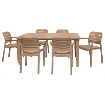 Keter Futura mesa de jardim bege 29197868587