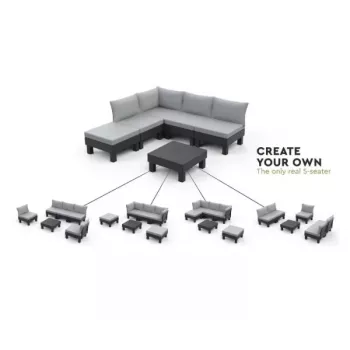 KETER cadeira de jardim Element cinzento/cinzento-claro 29212923900