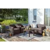Conjunto de mobiliário de jardim KETER Alabama castanho