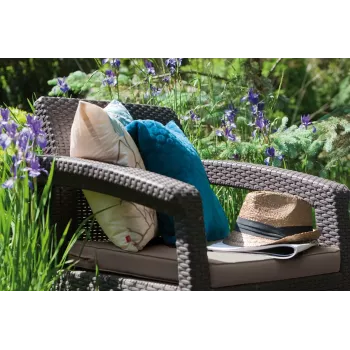 Cadeiras de jardim KETER Corfu Duo castanho