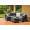 Conjunto de mobiliário de jardim KETER Corfu Relax castanho