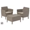Cadeiras de jardim KETER 2 unid. Salemo Duo bege