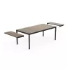 Mesa de jardim extensível KETER Deco Porto Nova extensível 200-280 efeito freixo/preto