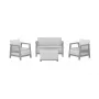 Conjunto de mobiliário de jardim KETER Scandi Linea conjunto de 2 lugares cinzento-claro/cinzento-aço-escuro