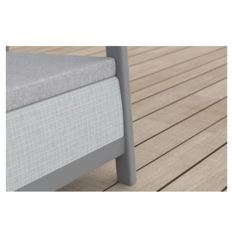Conjunto de mobiliário de jardim KETER Scandi Linea conjunto de 2 lugares cinzento-claro/cinzento-aço-escuro