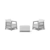 Conjunto de mobiliário de jardim KETER Scandi Linea conjunto de varanda cinzento-claro/cinzento-aço-escuro
