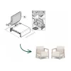 Cadeiras de jardim KETER 2 unid. Scandi Linea cinzento-seixo/bege-claro