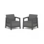 Cadeiras de jardim KETER 2 unid. Scandi Linea cinzento