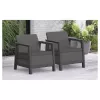 Cadeiras de jardim KETER 2 unid. Scandi Linea cinzento