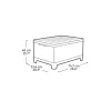 Mesa de jardim/caixa de arrumação KETER Scandi Storage Table cinzento