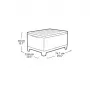 Mesa de jardim/caixa de arrumação KETER Scandi Storage Table cinzento
