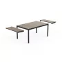 Mesa de jardim extensível KETER Deco Porto Nova extensível 160-240 tom freixo/preto