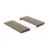 Mesa de jardim extensível KETER Deco Porto Nova extensível 160-240 tom freixo/preto