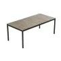 Mesa de jardim KETER Deco Porto Nova 200 efeito freixo/preto