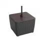 Mesa de apoio com guarda-sol KETER Luzon nogueira/cinzento 29214820939