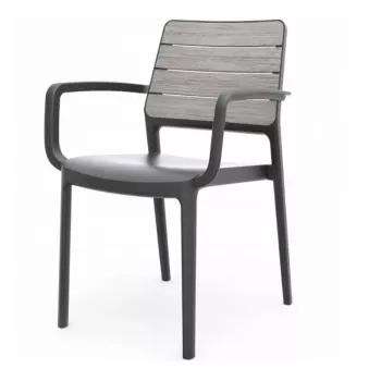 Cadeira de jardim KETER Deco Porto poltrona cinzento-claro/cinzento