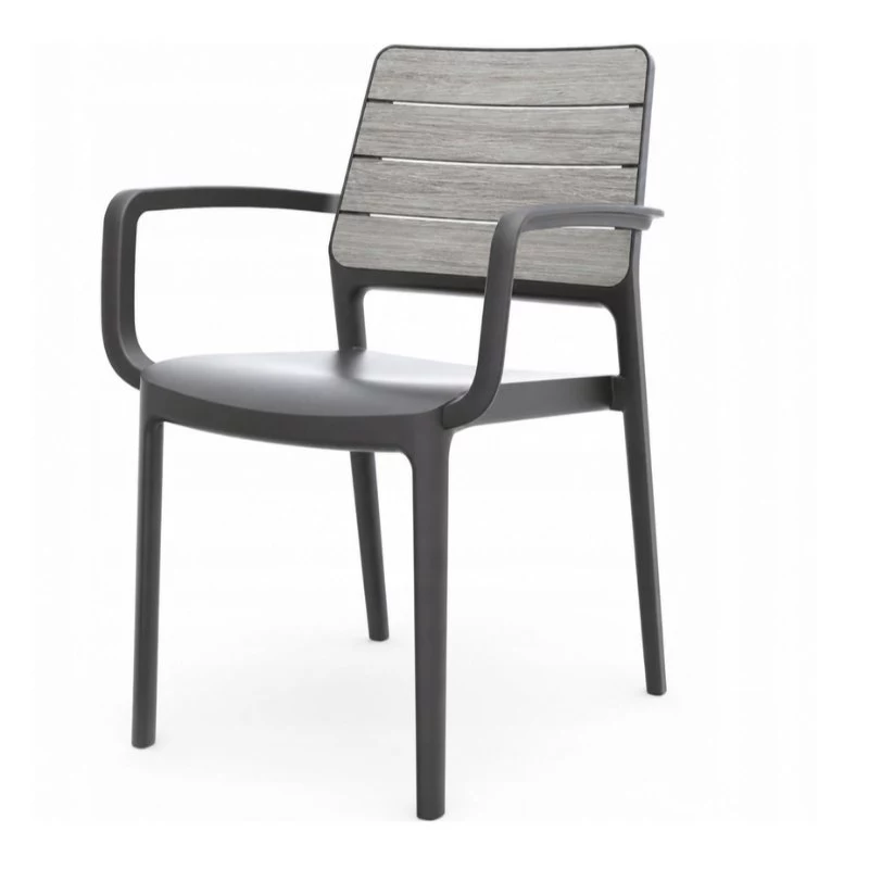 Cadeira de jardim KETER Deco Porto poltrona cinzento-claro/cinzento