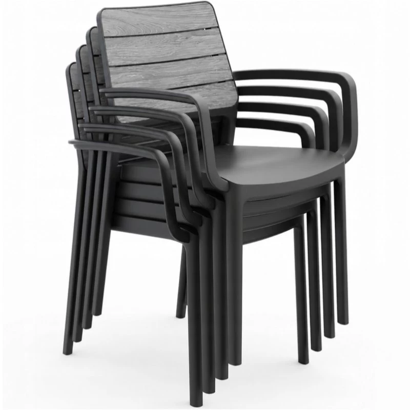 Cadeira de jardim KETER Deco Porto poltrona cinzento-claro/cinzento