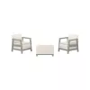 Conjunto de mobiliário de jardim KETER Scandi Linea conjunto de varanda cinzento-seixo/verde-salva bege pedra