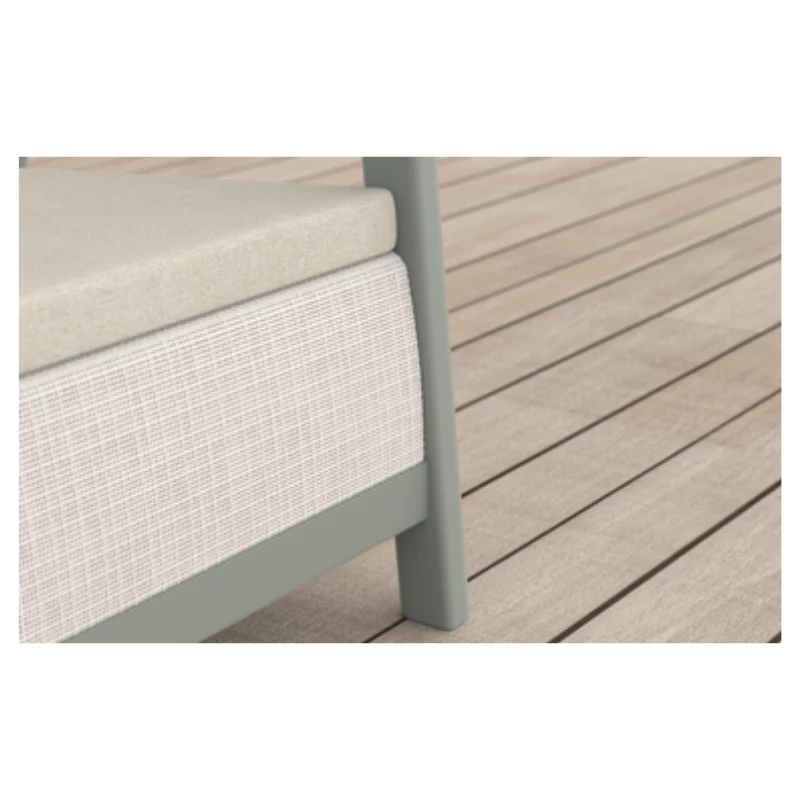 Conjunto de mobiliário de jardim KETER Scandi Linea conjunto de varanda cinzento-seixo/verde-salva bege pedra