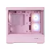 Zalman P30 V2, caixa de PC mATX Mini Tower, 3 ventoinhas ARGB de 120 mm, rosa