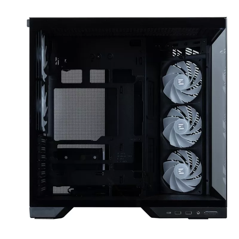 Zalman D50, caixa de PC ATX Mid Tower, 3 ventoinhas de 120 mm, preto