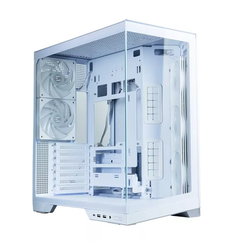 Zalman D50 caixa de PC ATX Mid Tower, 3x 120mm ventoinhas, branco