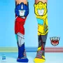 MADMIA meias altas criança Transformers Optimus Bumblebee 3D / Mm247