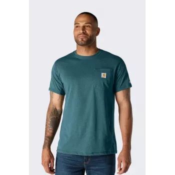 T-shirt Carhartt Force Midweight SS com bolso HARBOR