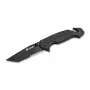 Faca tática dobrável Dönges Basic 01DG003 preta em aço inoxidável Drop Point Combination Edge